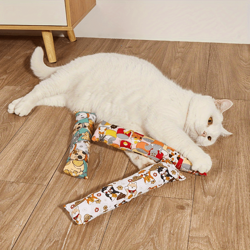 Grass Chew Toy Pillow Keep Your Cat Happy Calming Perfect Gift for Your Feline Friend
