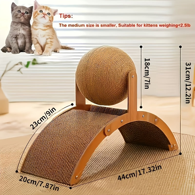Scratching Ball (Small And Large Sizes Available, Large Scratching Board Comes with A Cat Teaser) / Cat Scratching Ball Toy