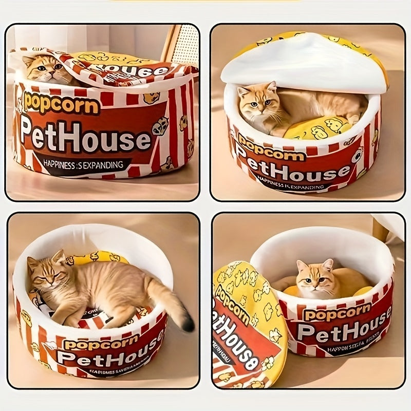 Super Large Instant Noodle Warm Dog Cat Nest Beds Cushion Cup Cozy Nest