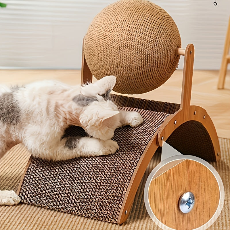 Scratching Ball (Small And Large Sizes Available, Large Scratching Board Comes with A Cat Teaser) / Cat Scratching Ball Toy