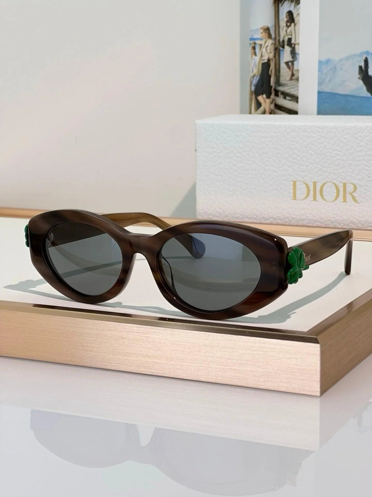 DIOR Dior Clover B1F Transparent Pink Oval  Sunglasses✨