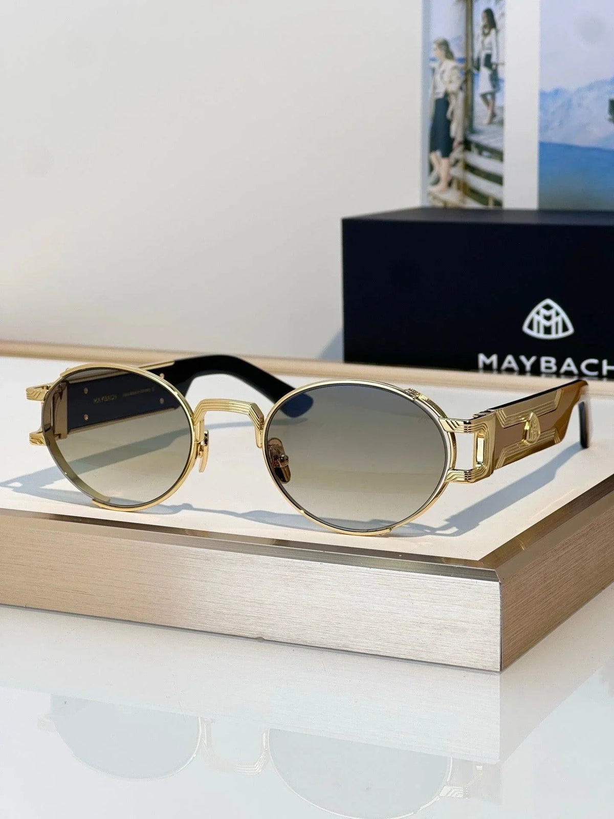 MAYBACH THE DRIVE I oval-frame Zeiss Lenses Sunglasses 👑
