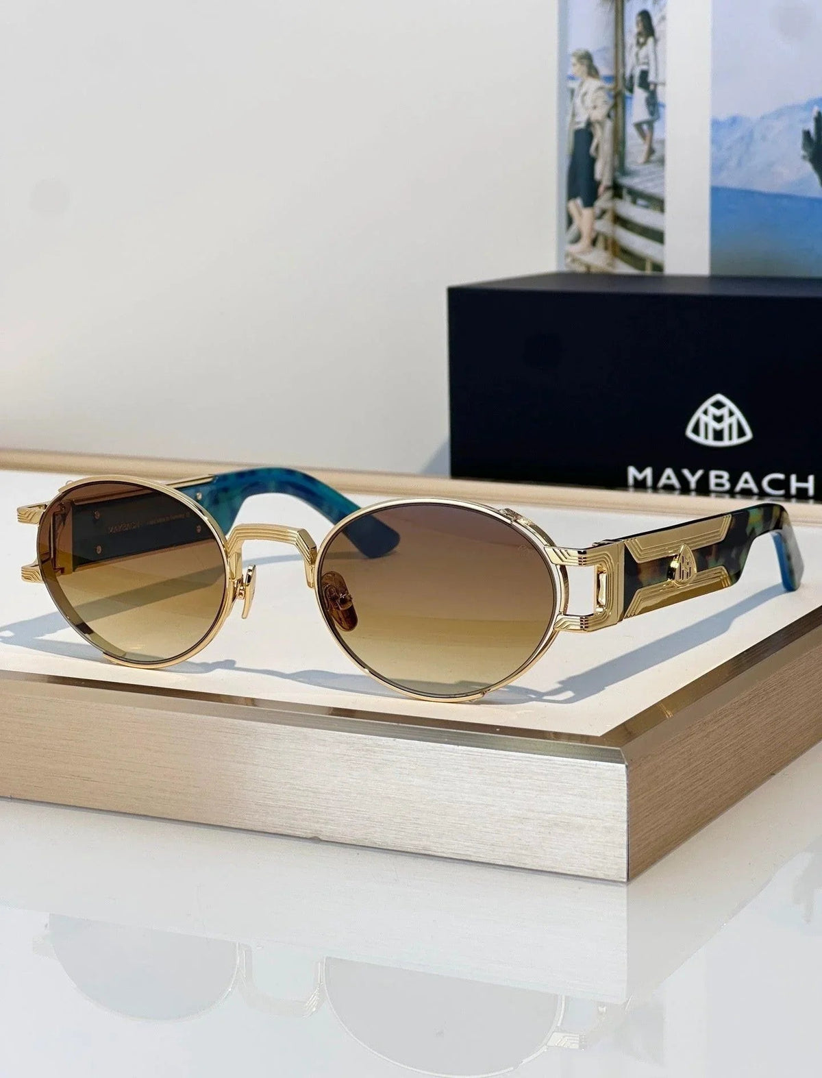 MAYBACH THE DRIVE I oval-frame Zeiss Lenses Sunglasses 👑