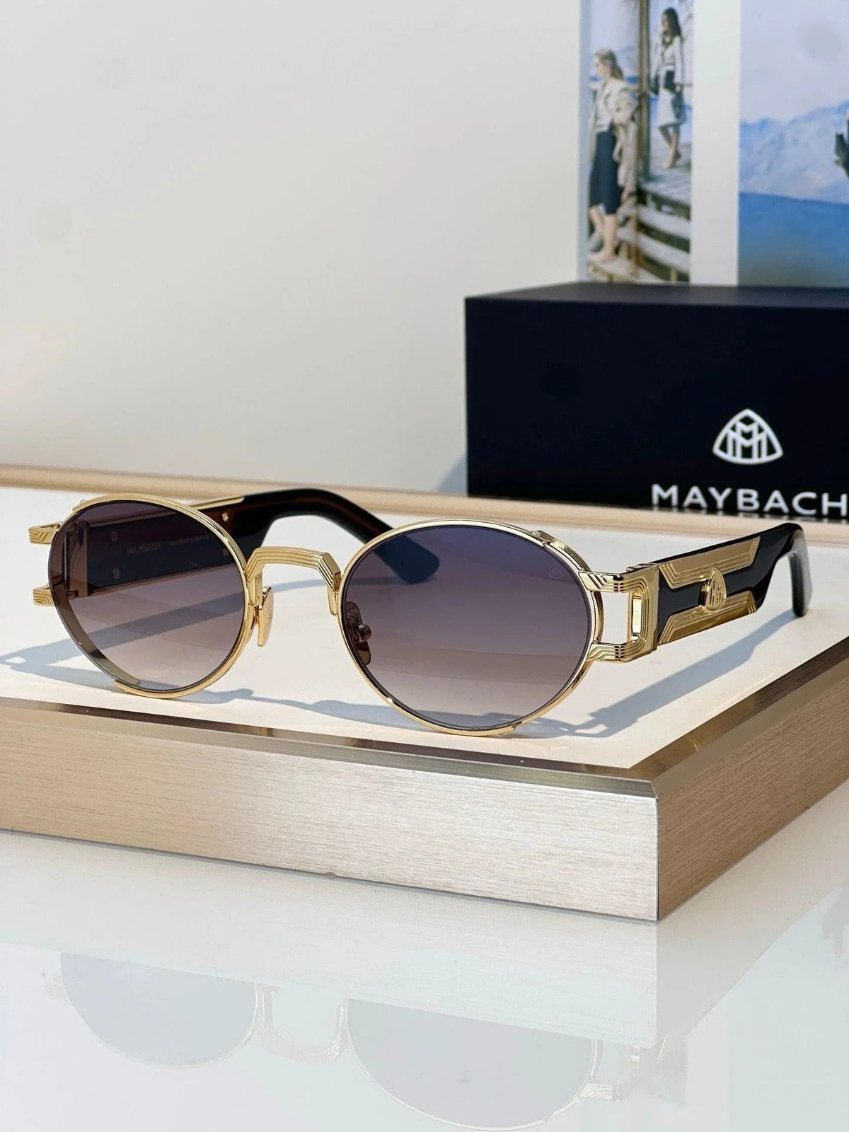 MAYBACH THE DRIVE I oval-frame Zeiss Lenses Sunglasses 👑