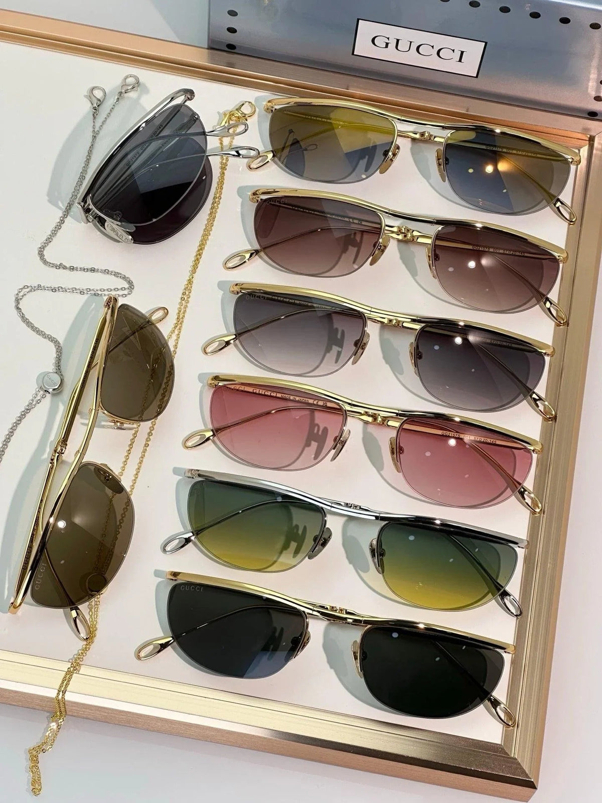 Gucci GG2157S Foldable oval-shaped Sunglasses ✨