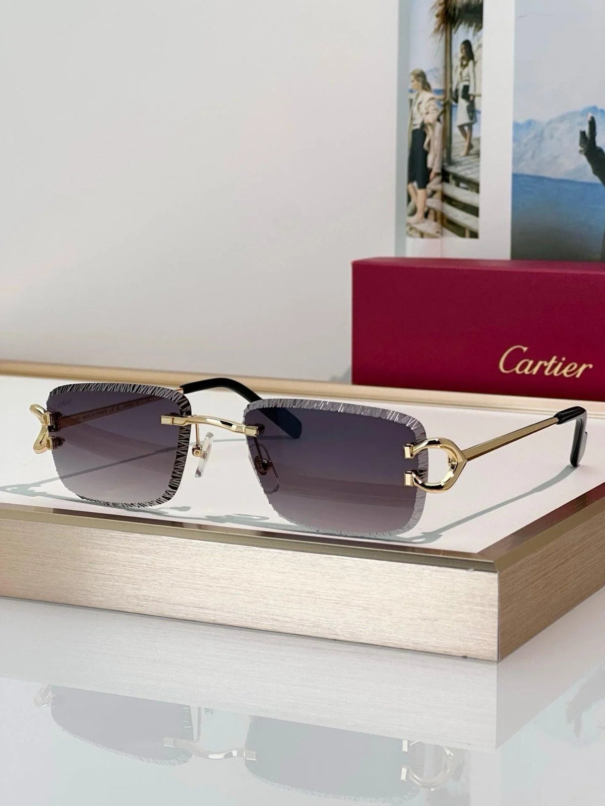 Cartier CLASSIC C DE CARTIER MOTIF CT0799 Sunglasses-Photochromic Glasses 🐆