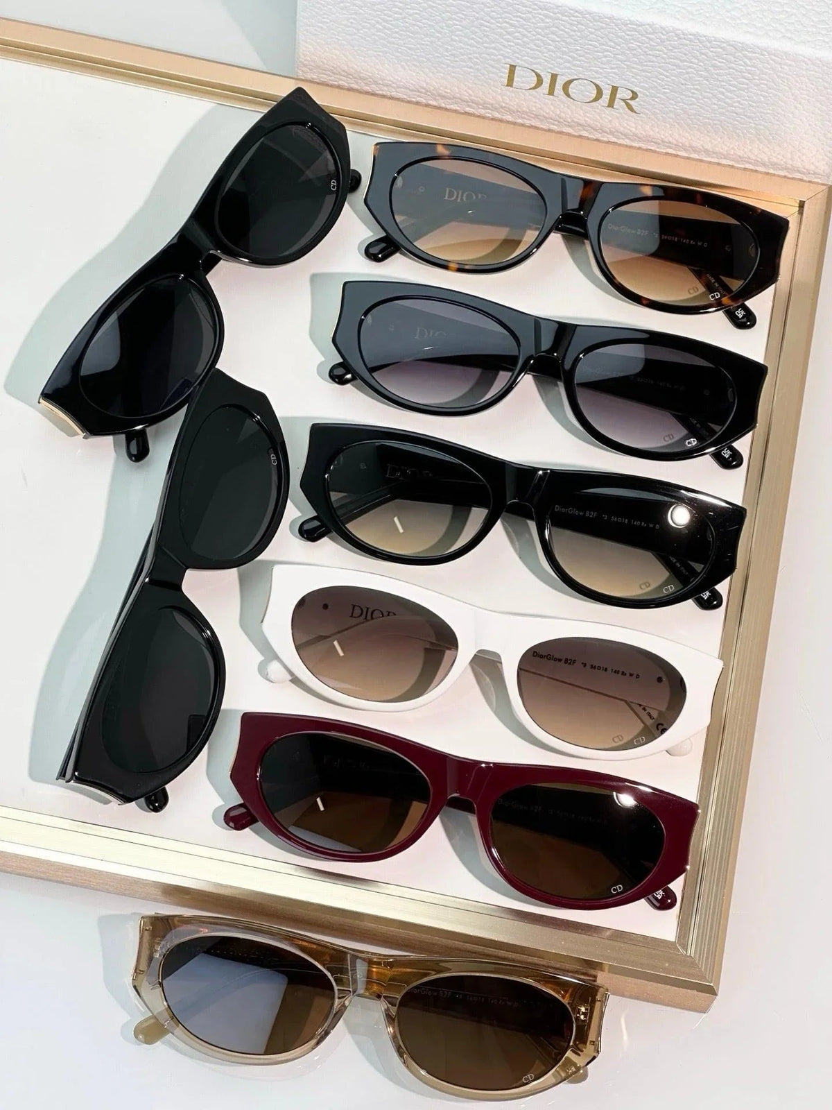 DIOR DiorGlow B2F Black Butterfly Sunglasses ✨