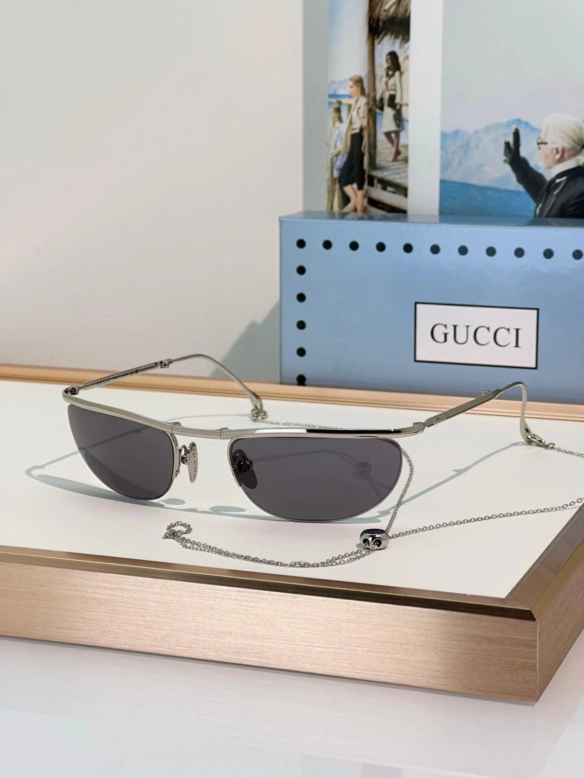 Gucci GG2157S Foldable oval-shaped Sunglasses ✨