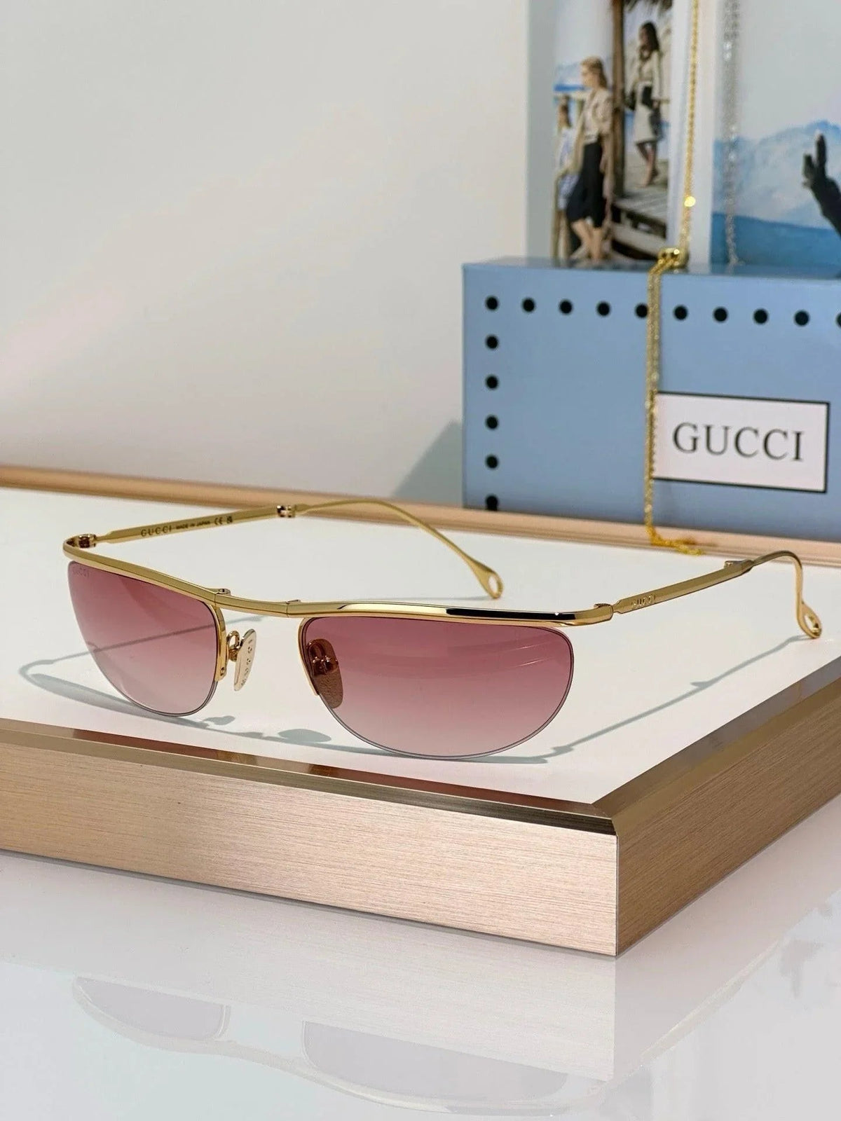Gucci GG2157S Foldable oval-shaped Sunglasses ✨