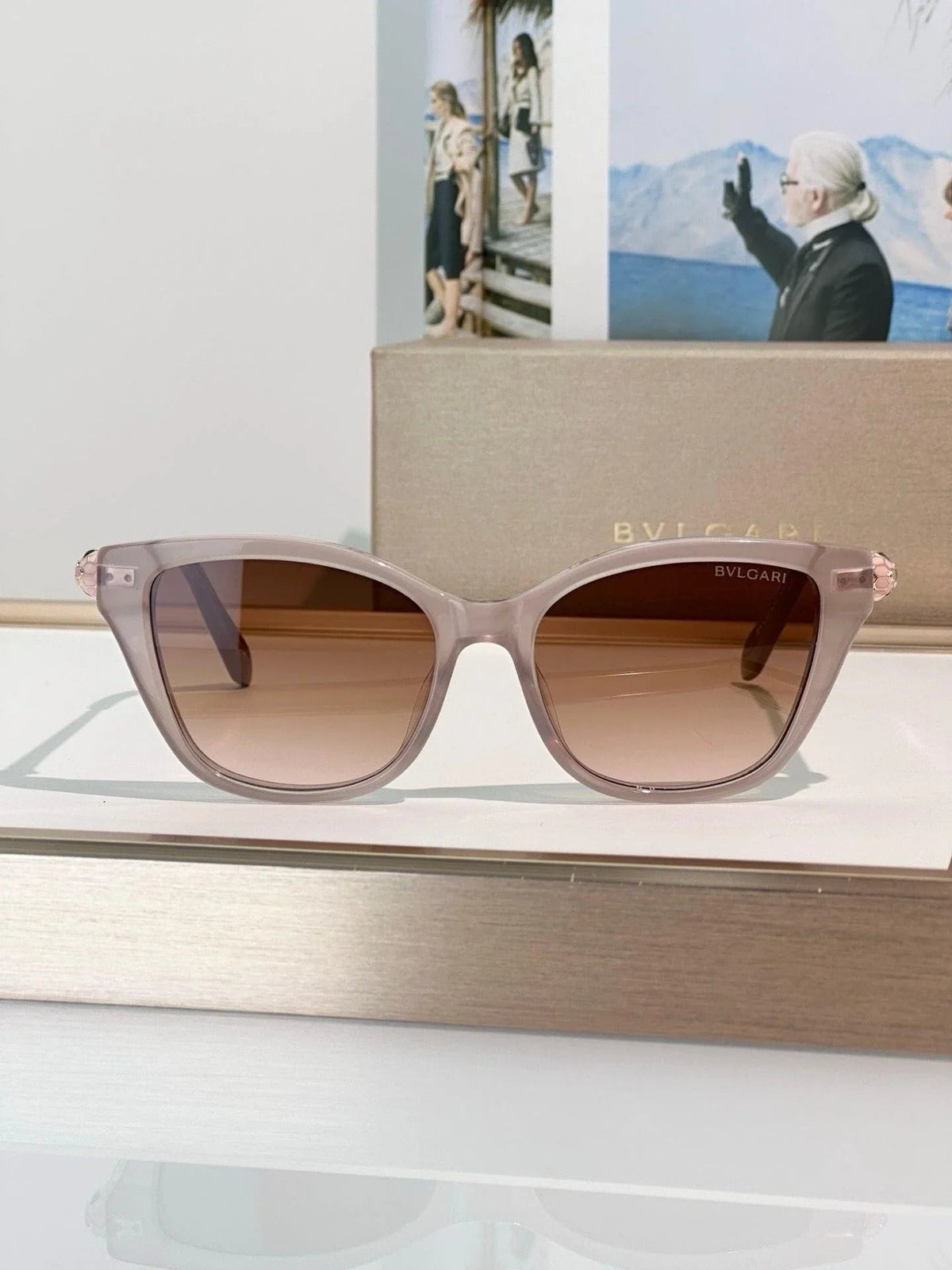 BVLGARI Serpenti Forever Black Cat Eye Sunglasses ✨