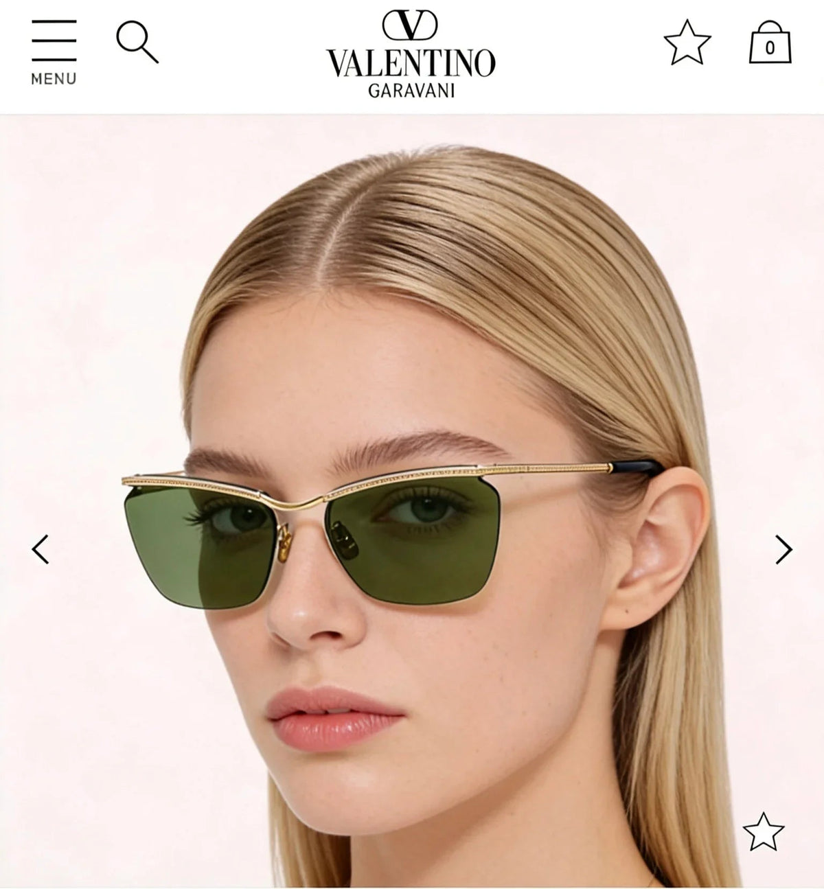 Valentino VLS-183 Floating Rimless Metal Glasses✨
