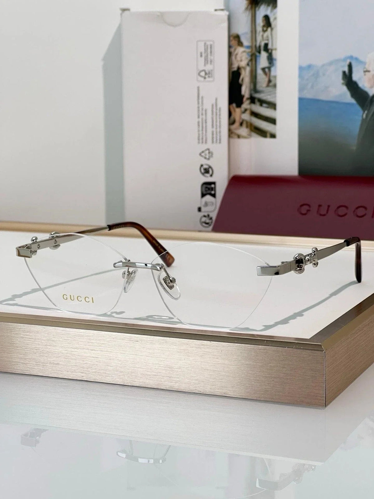 Gucci GG 8012 Cat eye frame Sunglasses &Glasses ✨