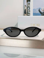 DIOR CD DiorTreasure R1I Black Oval Sunglasses ✨