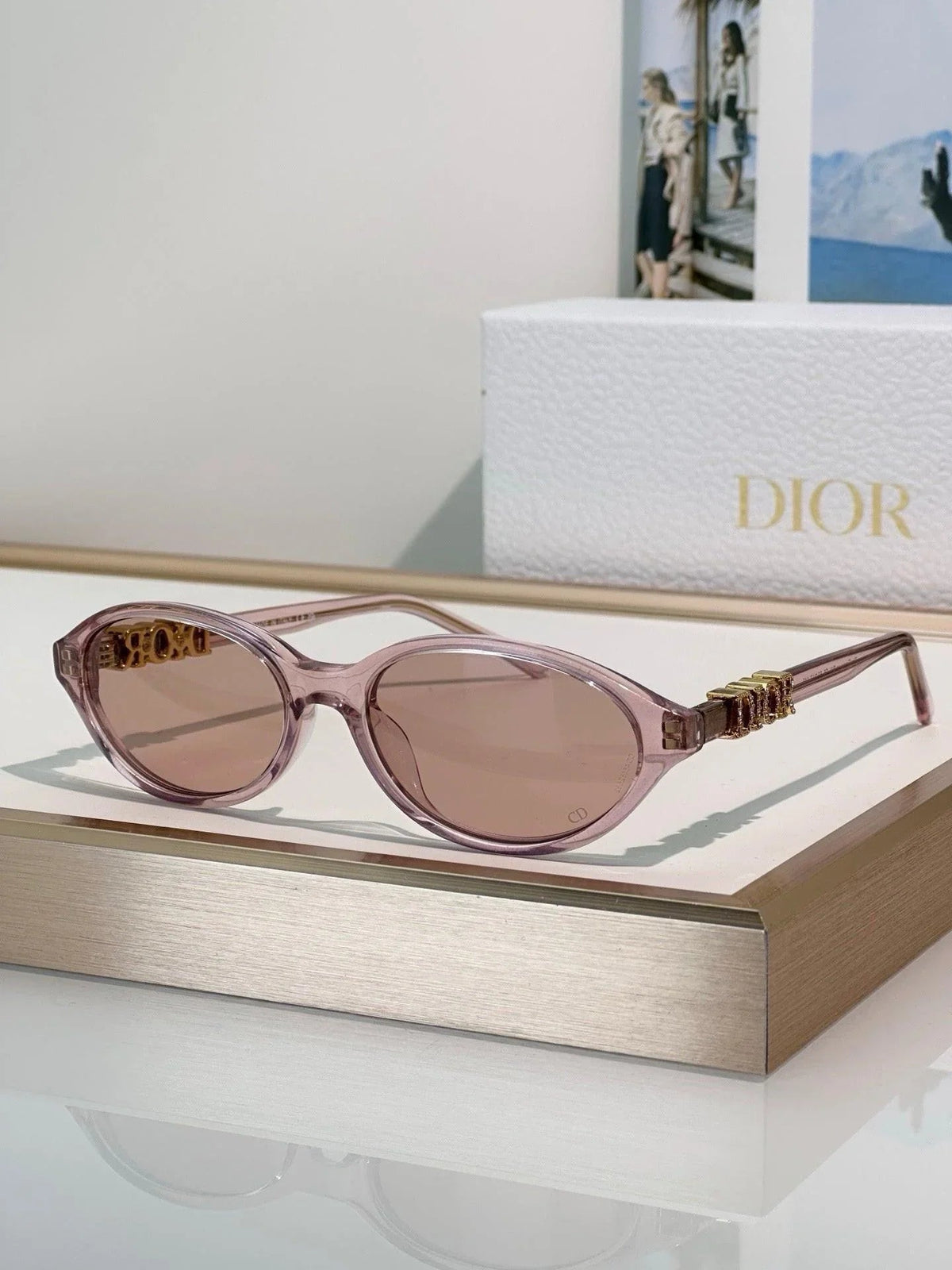 DIOR CD DiorTreasure R1I Black Oval Sunglasses ✨
