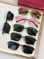 Cartier CT0445O 001 Première de Cartier Rectangle Shape Sunglasses NEW 🐆