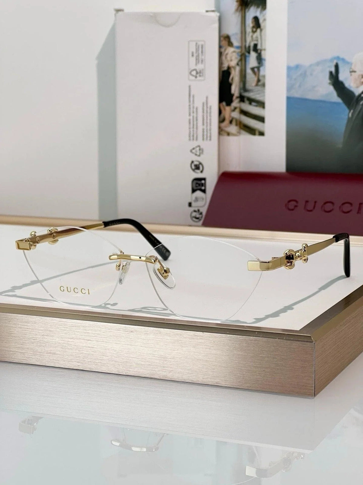 Gucci GG 8012 Cat eye frame Sunglasses &Glasses ✨