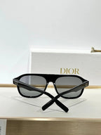 DIOR CD Icon A1F Transparent Beige Pilot  Sunglasses ✨