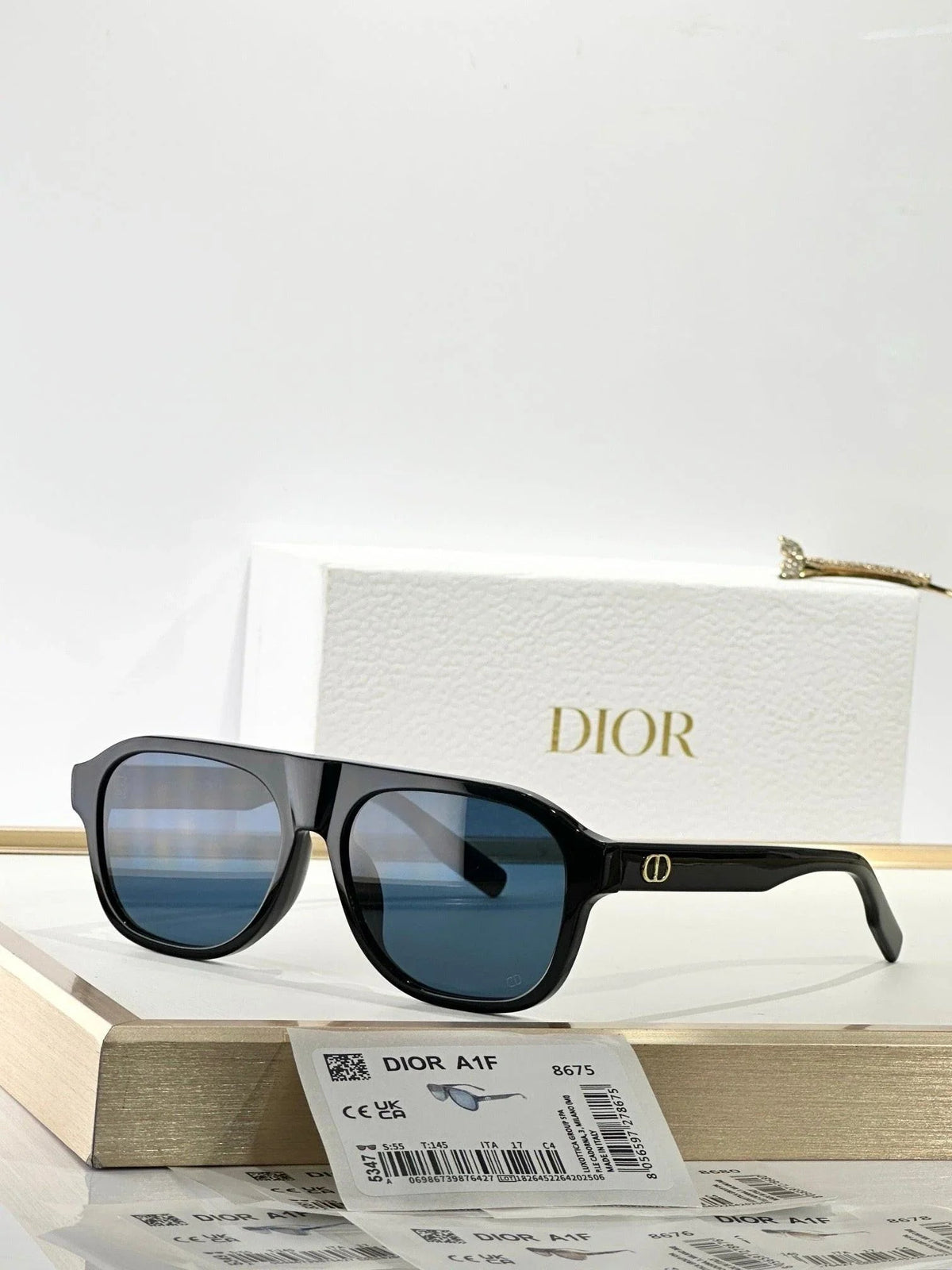 DIOR CD Icon A1F Transparent Beige Pilot  Sunglasses ✨