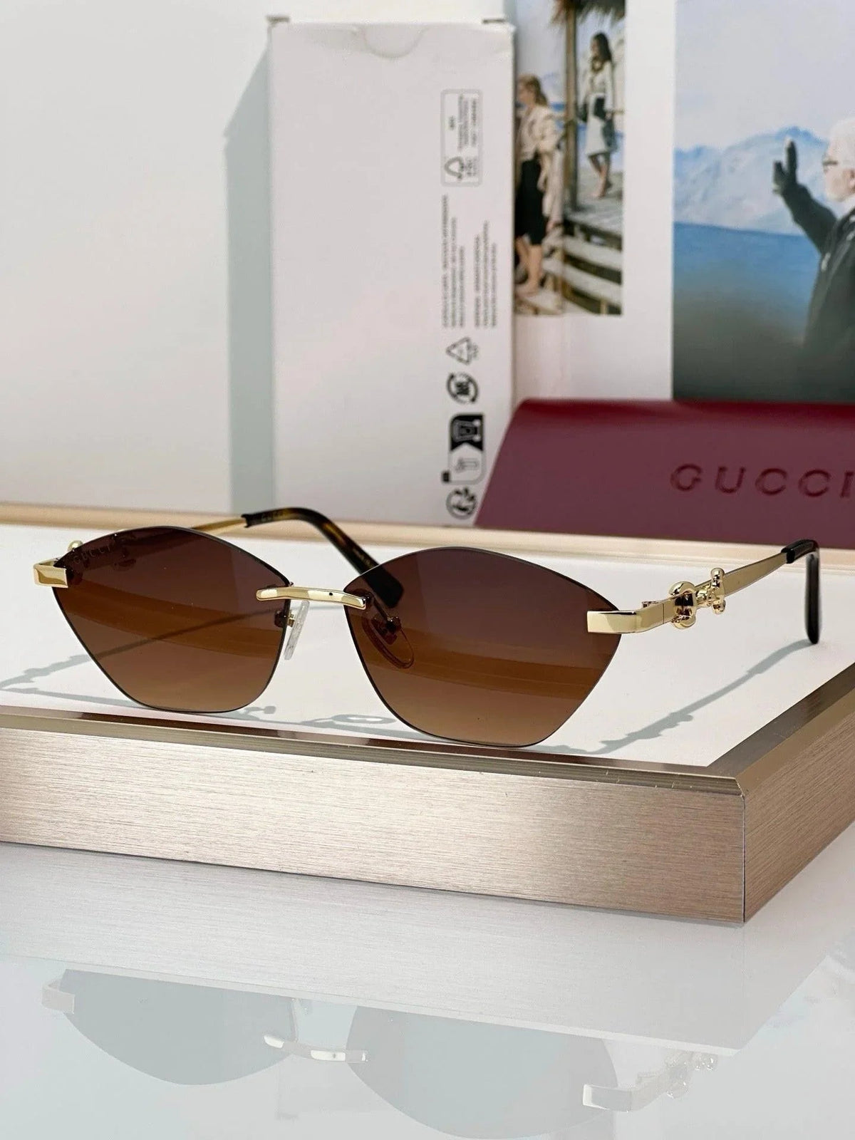 Gucci GG 8012 Cat eye frame Sunglasses &Glasses ✨