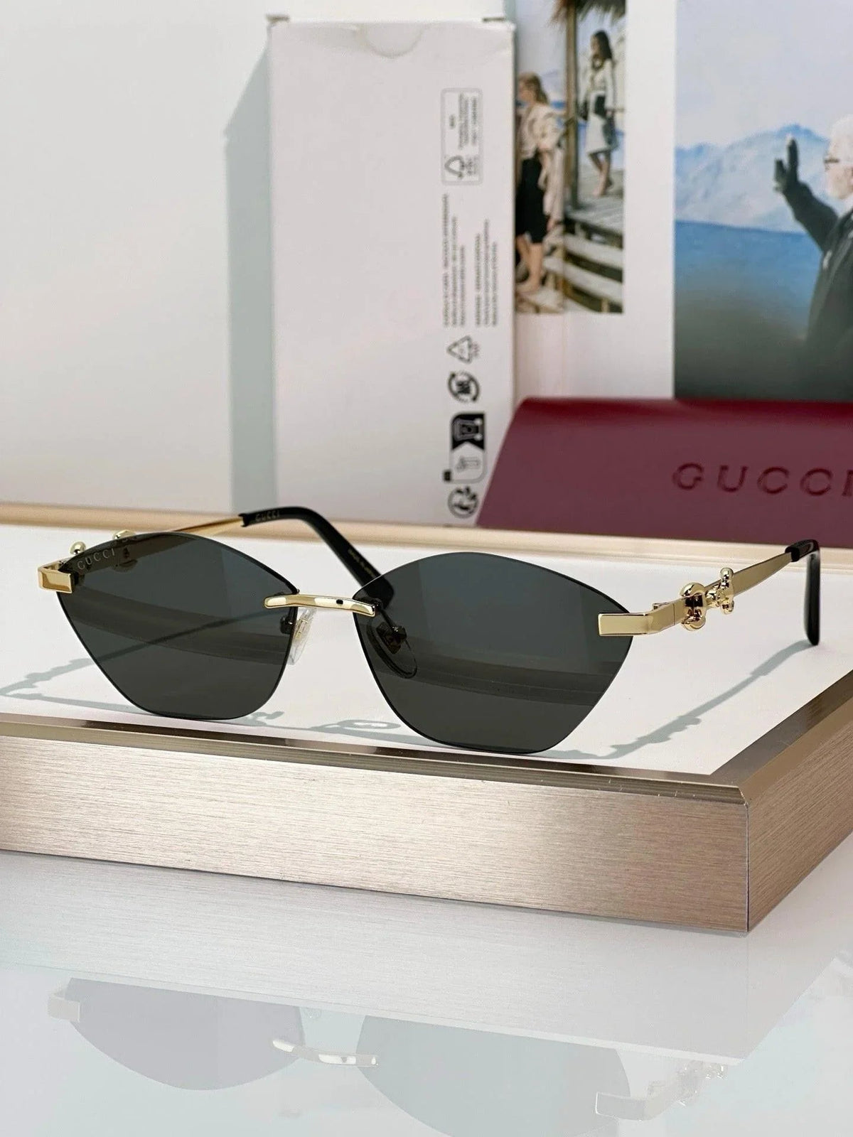 Gucci GG 8012 Cat eye frame Sunglasses &Glasses ✨