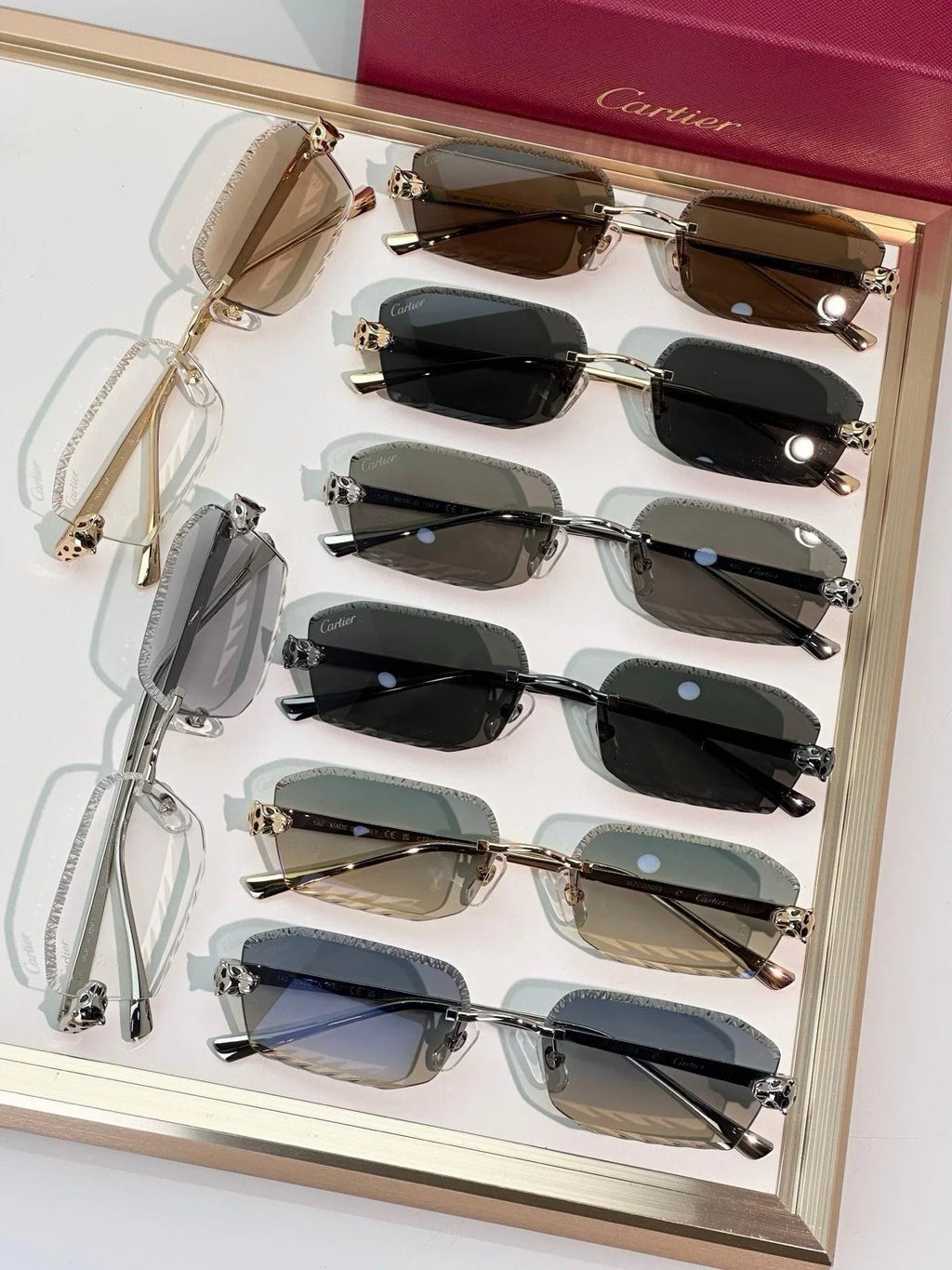 Cartier CLASSIC C DE CARTIER MOTIF Panthere CT0815 Sunglasses 🐆