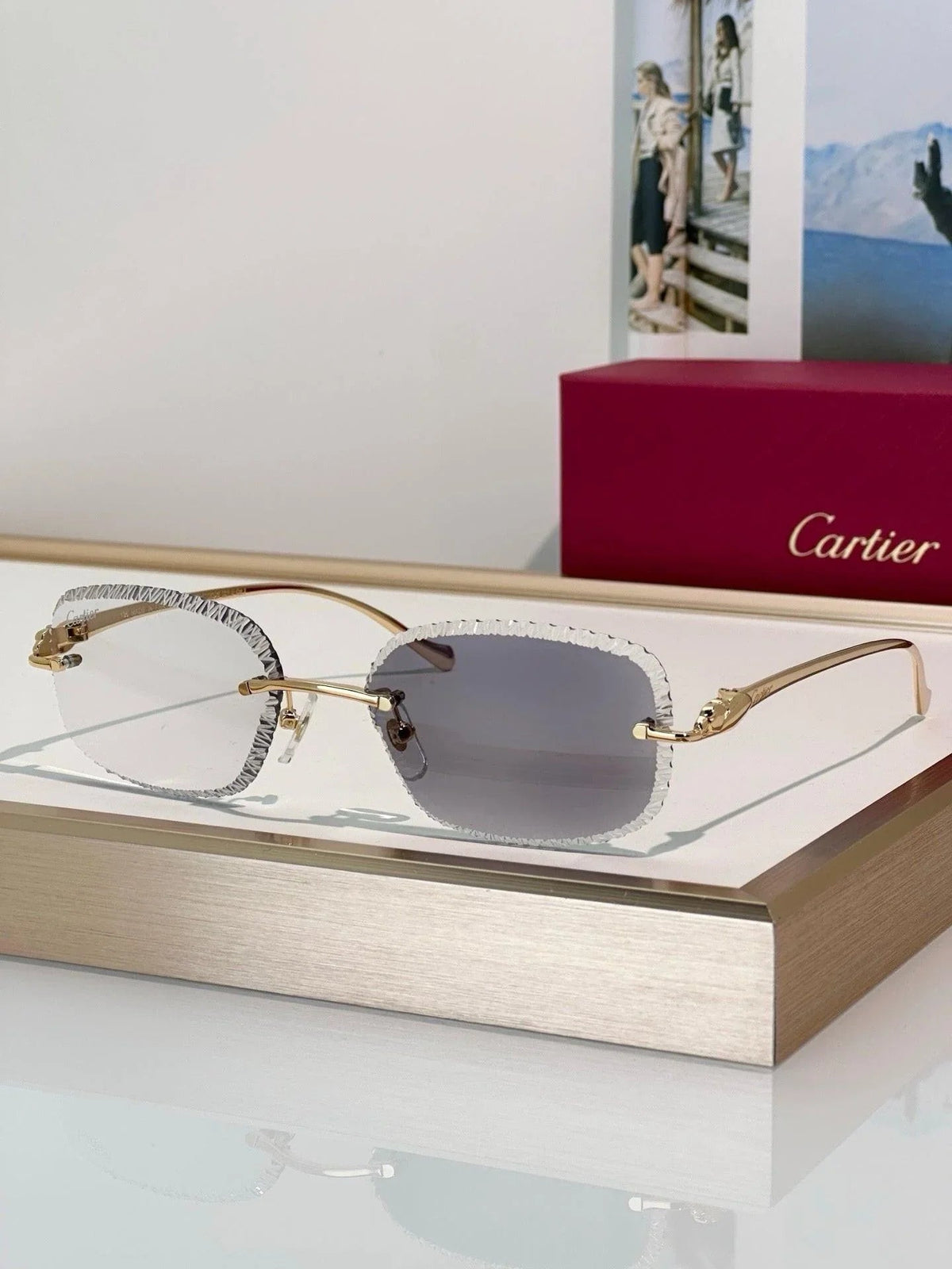 Cartier CLASSIC C DE  Motif Photochromic - Panthere CT0832 Sunglasses 🐆