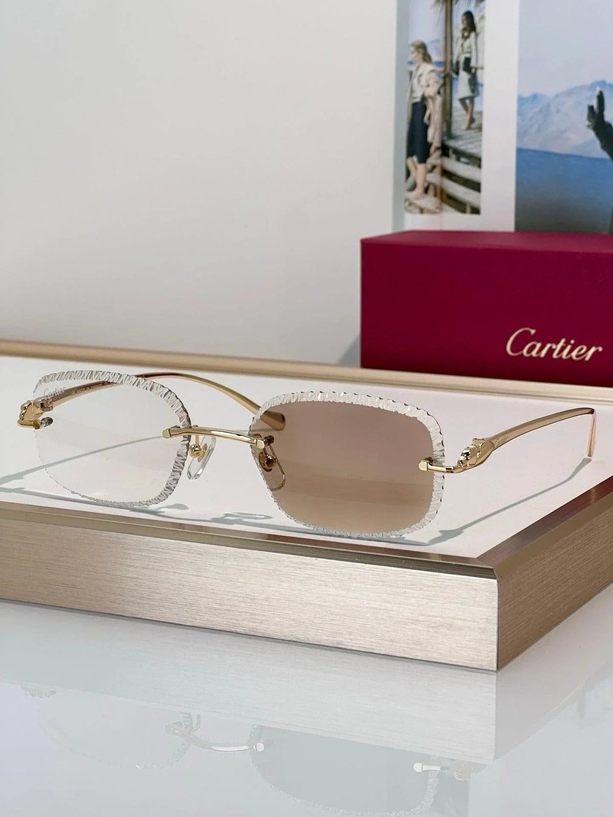 Cartier CLASSIC C DE  Motif Photochromic - Panthere CT0832 Sunglasses 🐆