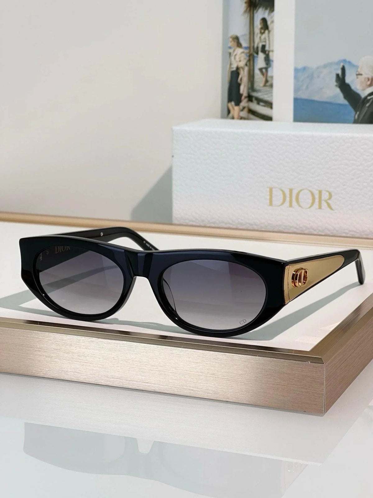 DIOR DiorGlow B2F Black Butterfly Sunglasses ✨