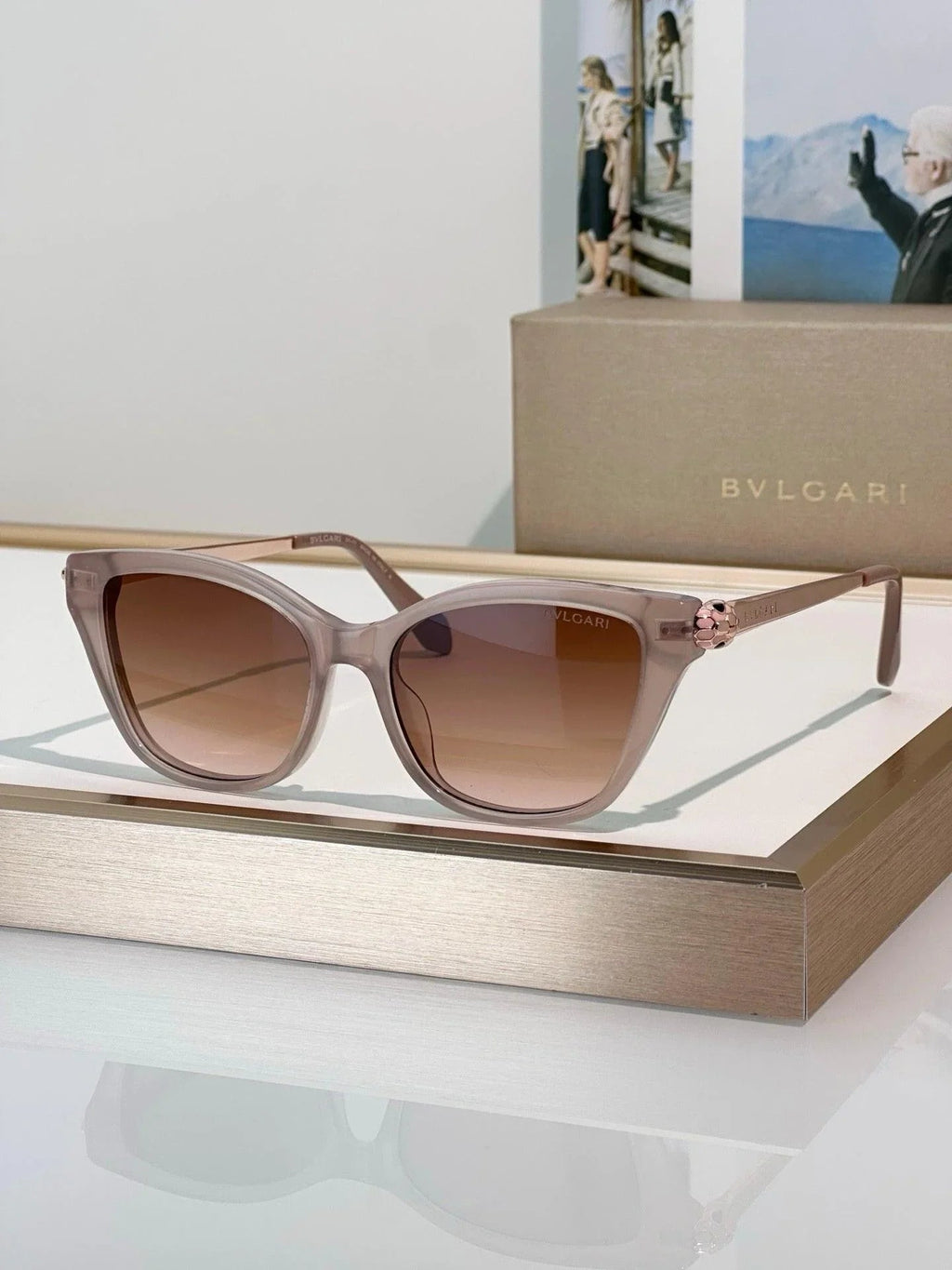 BVLGARI Serpenti Forever Black Cat Eye Sunglasses ✨
