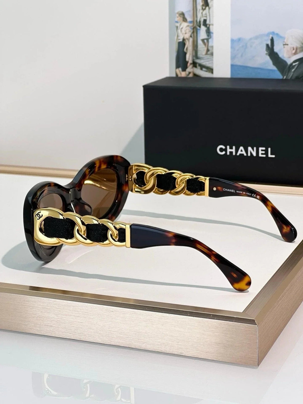CHANEL 9182 EXCLUSIVE  OVAL  SUNGLASSES - Chanel Eyewear  🖤
