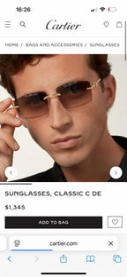 Cartier CLASSIC C DE CARTIER MOTIF CT0916 Sunglasses 🐆