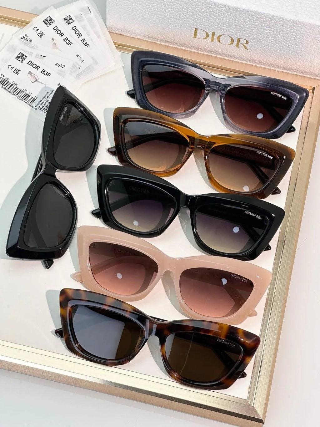 DIOR CD DiorMidnight B3I Black Butterfly Sunglasses ✨
