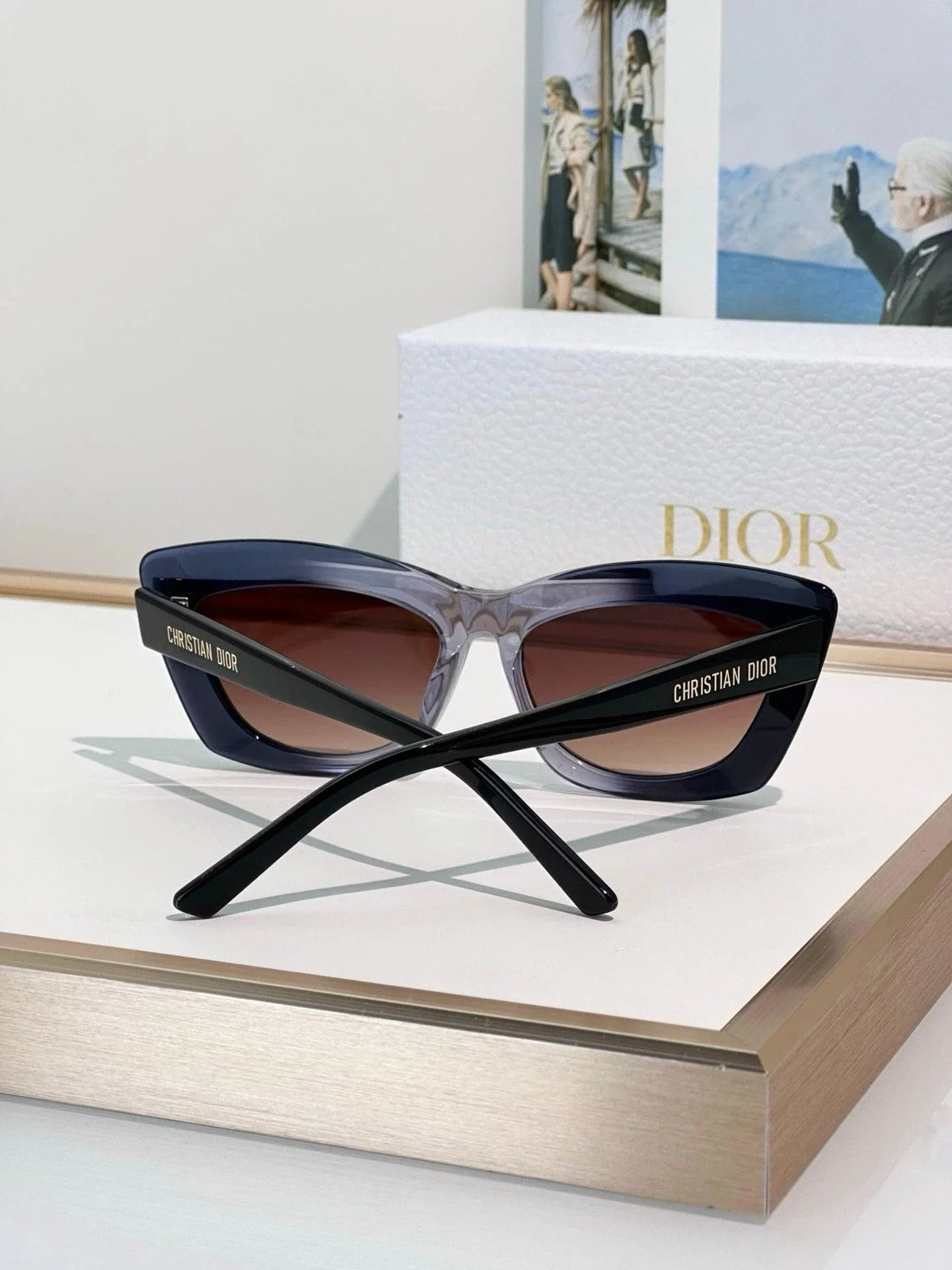 DIOR CD DiorMidnight B3I Black Butterfly Sunglasses ✨