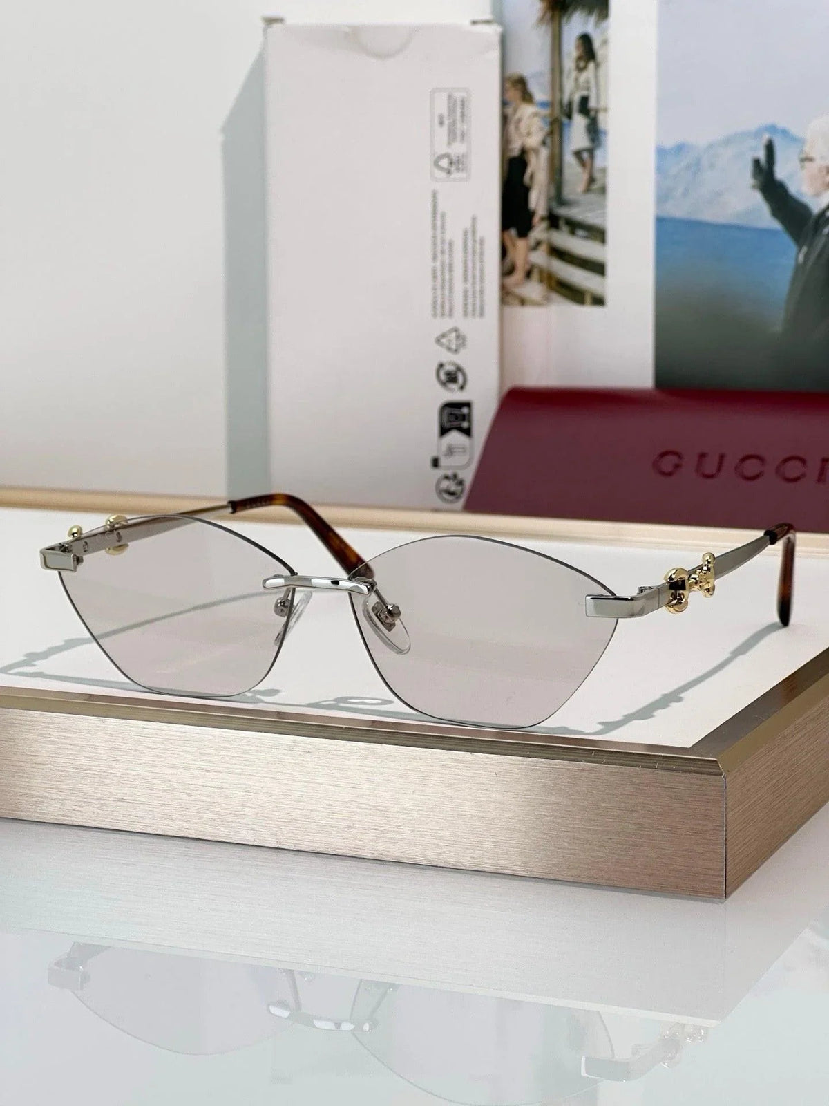 Gucci GG 8012 Cat eye frame Sunglasses &Glasses ✨