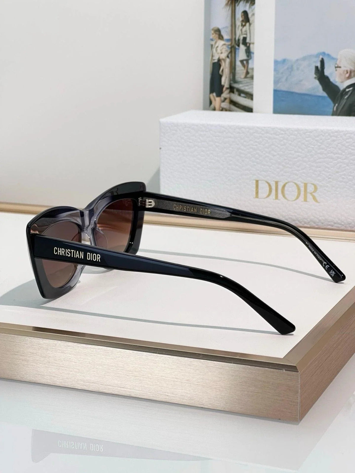 DIOR CD DiorMidnight B3I Black Butterfly Sunglasses ✨