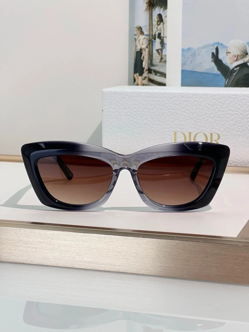 DIOR CD DiorMidnight B3I Black Butterfly Sunglasses ✨