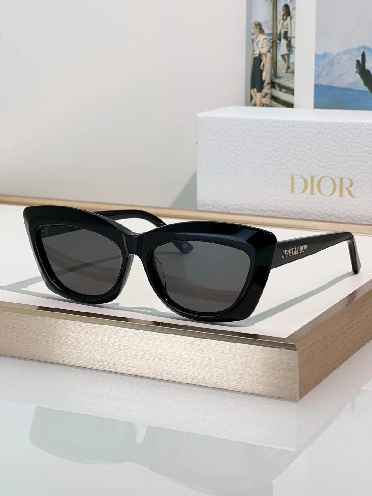 DIOR CD DiorMidnight B3I Black Butterfly Sunglasses ✨