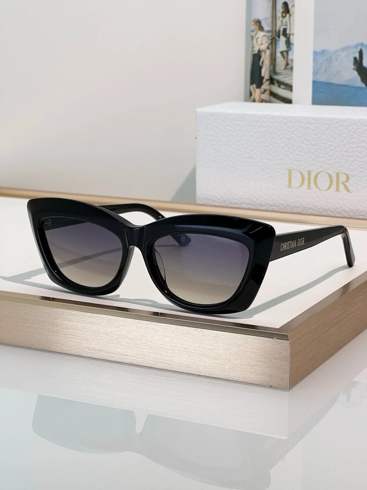DIOR CD DiorMidnight B3I Black Butterfly Sunglasses ✨