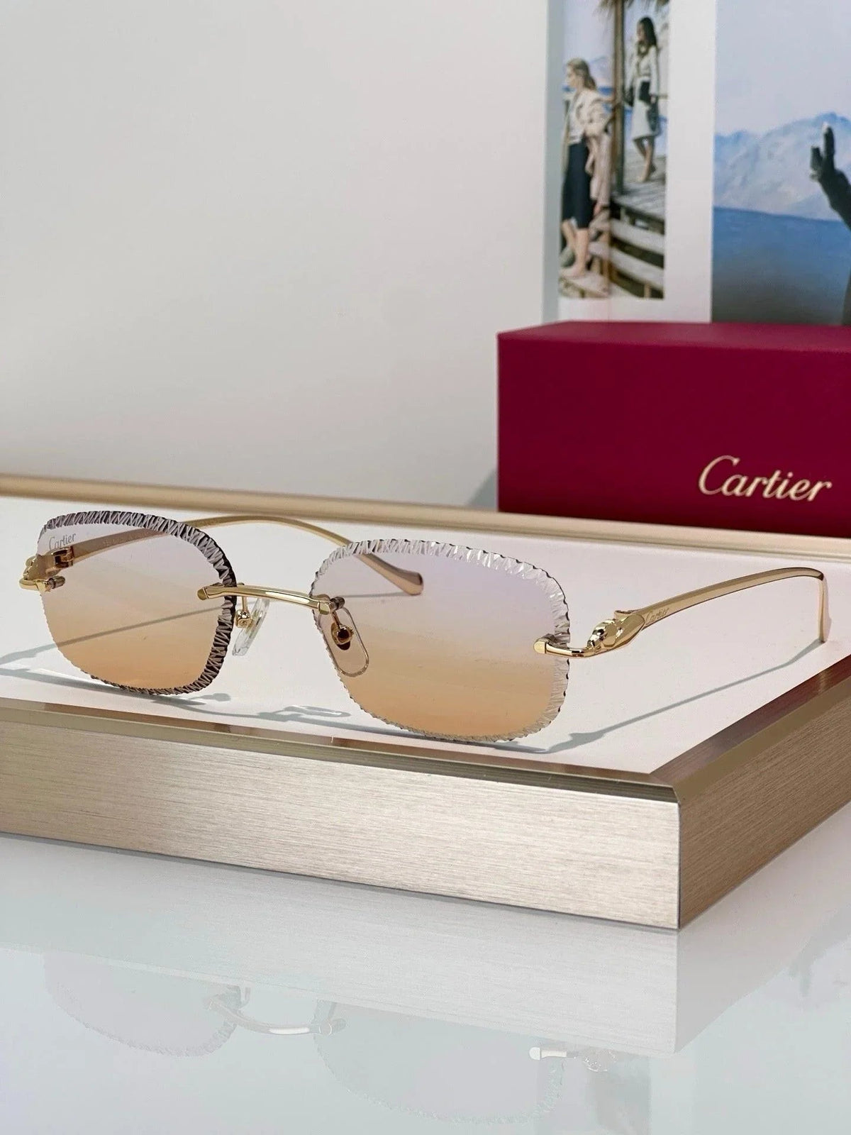 Cartier CLASSIC C DE  Motif Photochromic - Panthere CT0832 Sunglasses 🐆