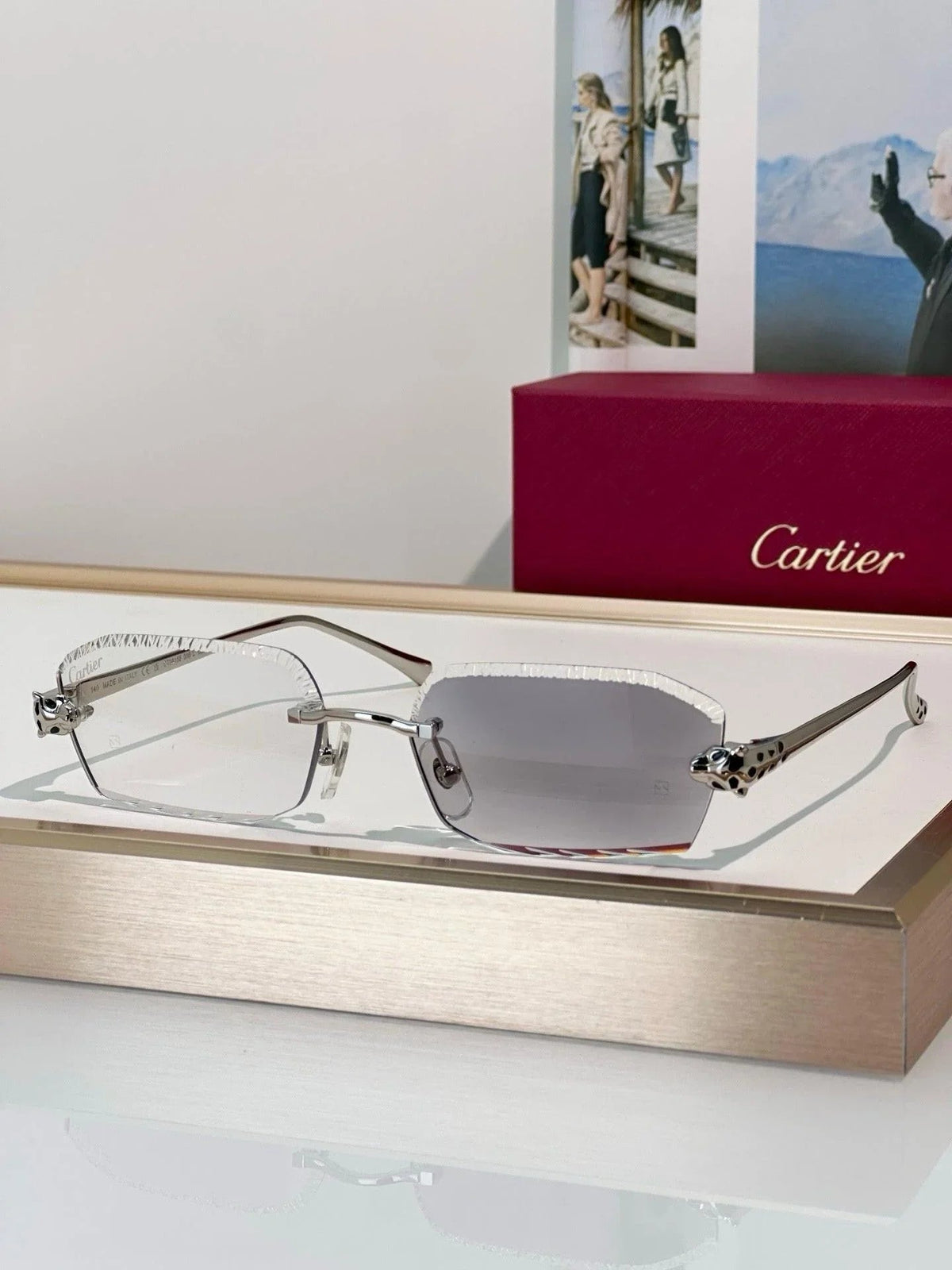 Cartier CLASSIC C DE CARTIER MOTIF Panthere CT0815 Sunglasses 🐆