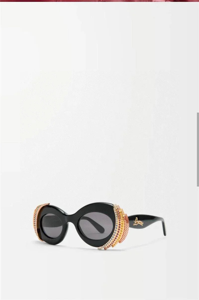 LOEWE Loewe Paula's Ibiza embellished round unglasses ✨