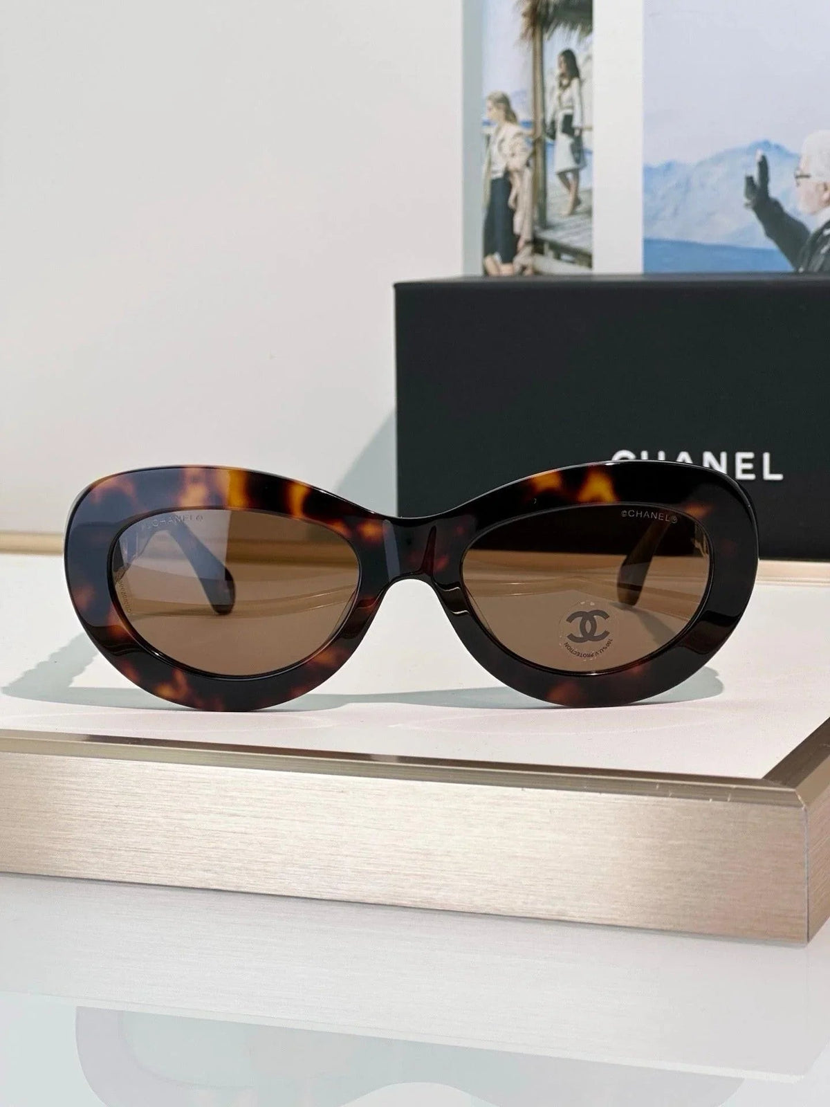 CHANEL 9182 EXCLUSIVE  OVAL  SUNGLASSES - Chanel Eyewear  🖤