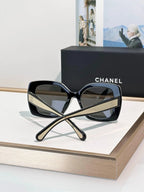 CHANEL 9173  Square Sunglasses - Silver Pink Mirror - Chanel Eyewear  🖤