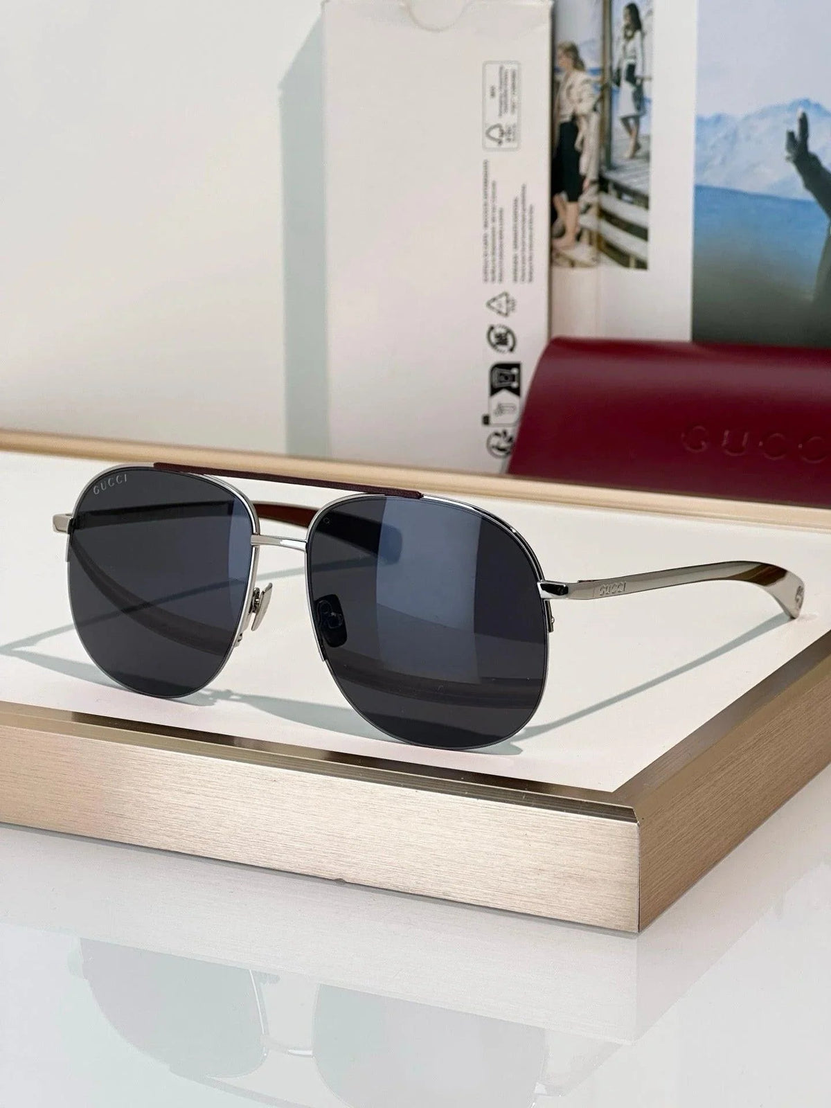 Gucci GG 2165S Navigator Sunglasses ✨