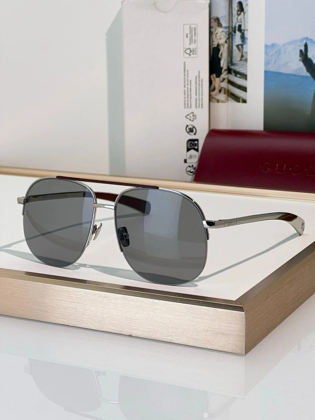 Gucci GG 2165S Navigator Sunglasses ✨