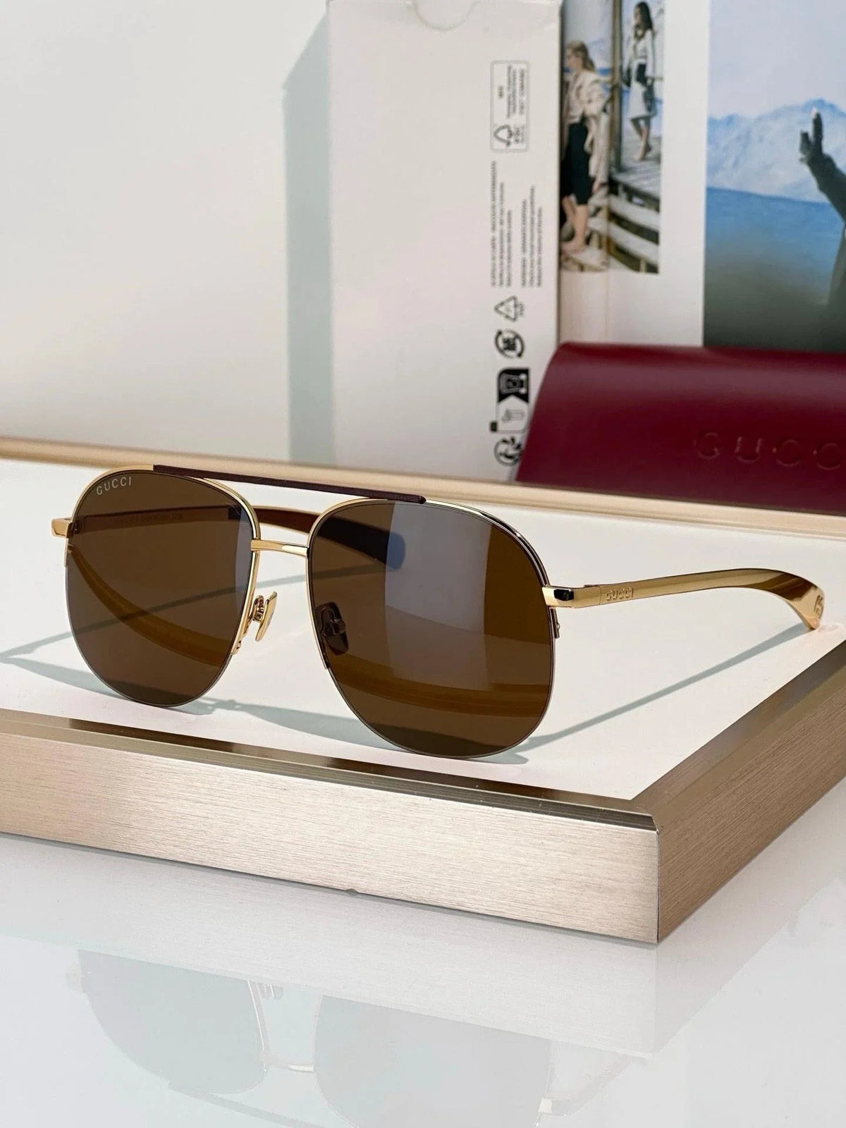 Gucci GG 2165S Navigator Sunglasses ✨