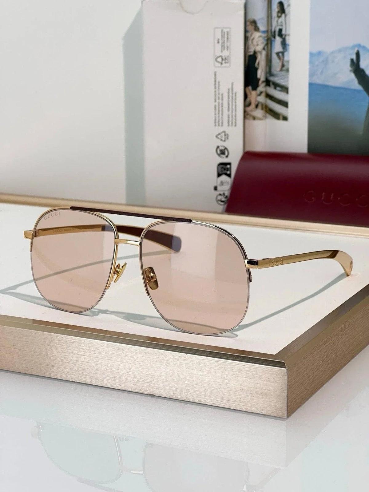 Gucci GG 2165S Navigator Sunglasses ✨