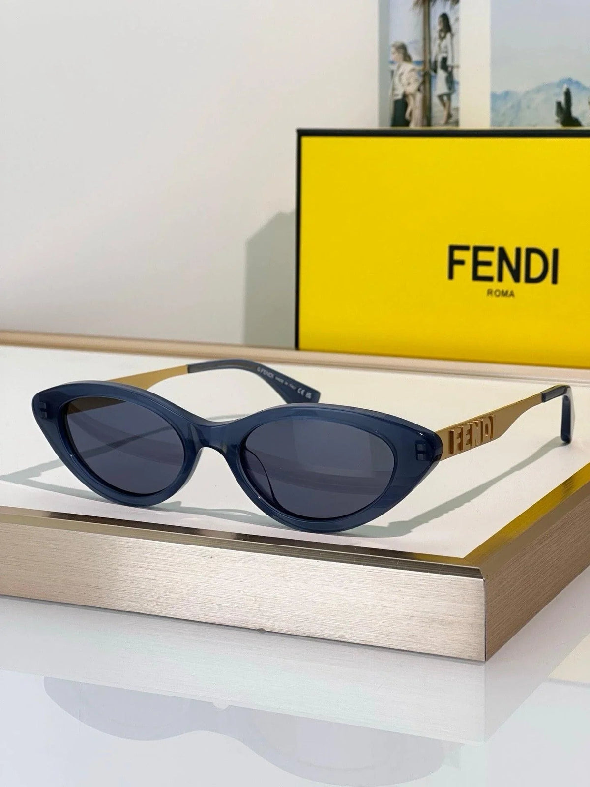FENDI Fendigraphy Denim blue acetate Sunglasses✨