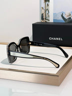 CHANEL 9173  Square Sunglasses - Silver Pink Mirror - Chanel Eyewear  🖤
