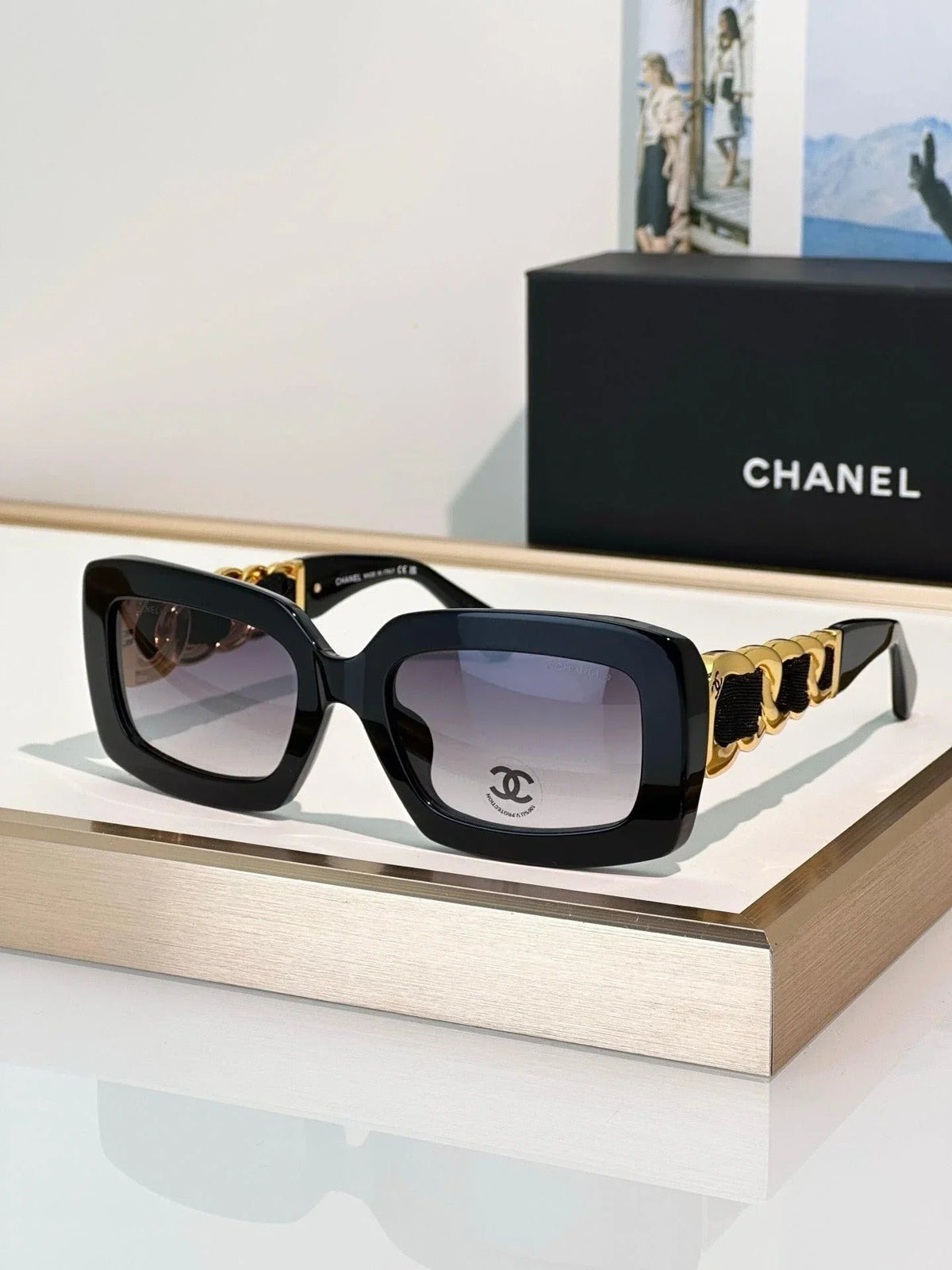 CHANEL 9183 EXCLUSIVE  RECTANGLE SUNGLASSES - Chanel Eyewear  🖤